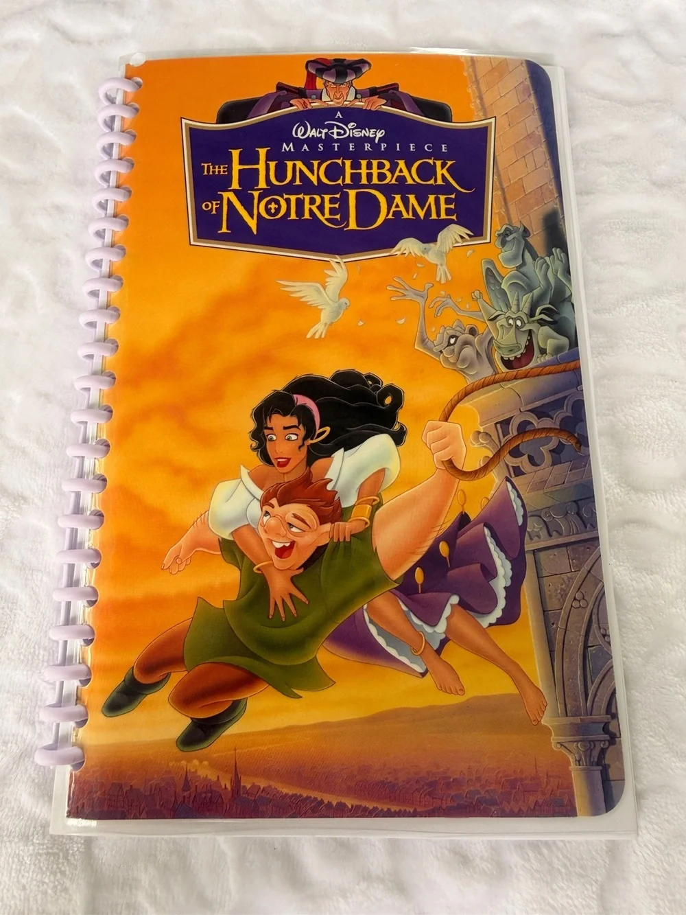 Up-cycled Hunchback VHS notebook bundle